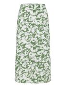 Vmfrej H/W 7/8 Pencil Skirt Wvn Exp Knälång Kjol Green Vero Moda