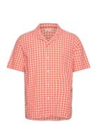 Armor Lux Checked Short-Sleeved Shirt Korall