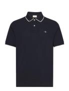 Framed Tipping Ss Polo Tops Polos Short-sleeved Navy GANT