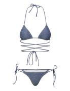 ROTATE Birger Christensen Soft Wrap Bikini - Rotate X Reina Olga Blå