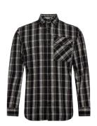 Jcodesert Herringb Check Shirt Ls Ln Tops Shirts Casual Black Jack & J...