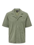 ONLY & SONS Onsdeniz Reg Ss Terry Shirt Cs Grön