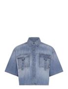 G-Star RAW Relaxed Utility Shirt S\S Wmn Blå