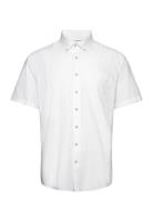 Cotton/Linen Shirt S/S Tops Shirts Short-sleeved White Lindbergh