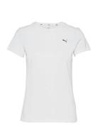 Ess Small Logo Tee Sport T-shirts & Tops Short-sleeved White PUMA