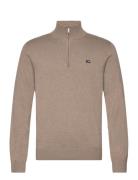 Lexington Clothing Clay Cotton Half-Zip Sweater Beige