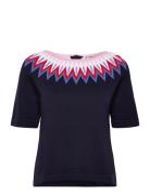 Christina Ss Tops Knitwear Jumpers Blue Jumperfabriken