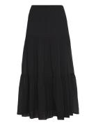 Gina Tricot Maxi Cotton Skirt Svart