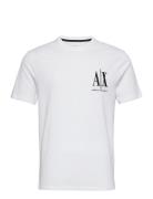 T-Shirt Tops T-shirts Short-sleeved White Armani Exchange