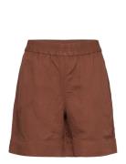 Linen Viscose Pull-On Shorts Bottoms Shorts Casual Shorts Brown GANT
