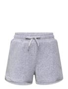 Lindex Shorts Velour Grey Melange Grå