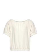 Kognew Naya S/S Top Jrs Tops T-shirts Short-sleeved White Kids Only