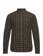 Lyle & Scott Check Poplin Shirt Grön