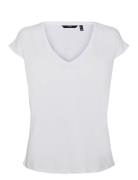 Vero Moda Vmfilli Ss V-Neck Tee Noos Vit