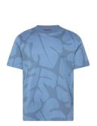 Thompson 08 Tops T-shirts Short-sleeved Blue BOSS