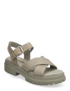 Timberland London Vibe Backstrap Sandal Light Taupe Full Grain Khaki G...