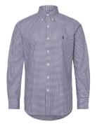 Polo Ralph Lauren Custom Fit Gingham Stretch Poplin Shirt Blå