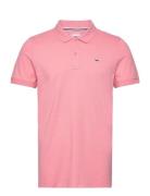 Tommy Jeans Tjm Slim Placket Polo Ext Rosa