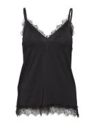 Strap Top Tops T-shirts & Tops Sleeveless Black Rosemunde