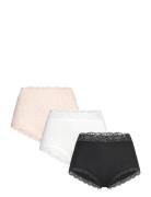 Lindex Brief High Emelie Ditsy 3 Pack Rosa