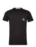 Calvin Klein Jeans Core Monologo Pocket Slim Tee Svart