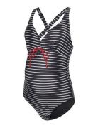 Mamalicious Mlnewjose Stripe Swimsuit Recycled A. Svart