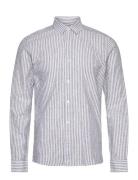 ONLY & SONS Onscaiden Life Ls Stripe Linen 660 Noos Marinblå