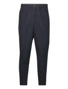 Selected Homme Slhslimtapedan Flannel Trouser O Marinblå