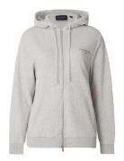 Chloe Zip Hood Tops Sweat-shirts & Hoodies Hoodies Grey Lexington Clot...