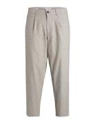 Jack & J S Jpstbill Jjdave Linen Blend Tap. Crop Beige