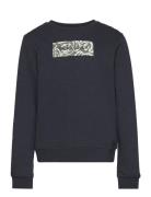 Jack & J S Jorlafayette Branding Sweat Crew Mni Marinblå