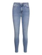 Calvin Klein Jeans High Rise Super Skinny Ankle Blå