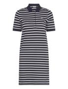 GANT Striped Shield Ss Pique Polo Dress Blå