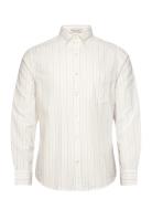 GANT Reg Archive Oxford Stripe Shirt Kräm