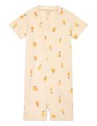 Lindex Pyjamas Romper Lemons Sn Gul