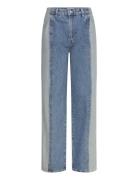 Mango Two-T Straight-Fit Jeans Blå