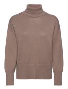 Lr-Elaine Tops Knitwear Turtleneck Brown Levete Room