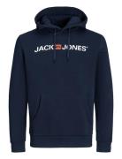 Jack & J S Jjecorp Old Logo Sweat Hood Noos Marinblå