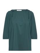 T-Shirt Tops Blouses Long-sleeved Green Rosemunde