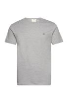 GANT Slim Shield Ss T-Shirt Grå