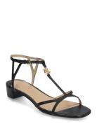 Lauren Ralph Lauren Fallon Nappa Leather Sandal Svart