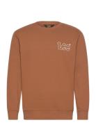 Wobbly Lee Sws Tops Sweat-shirts & Hoodies Sweat-shirts Brown Lee Jean...