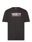 Tommy Jeans Tjm Reg Tommy Dna Flag Tee Ext Svart