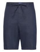 Relaxed Linen Ds Shorts Bottoms Shorts Casual Navy GANT
