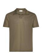 GANT Linen Ss Polo Khaki Green