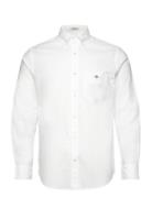 GANT Reg Cotton Linen Shirt Vit