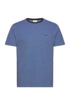 GANT 4-Col Oxford Regular Ss T-Shirt Blå