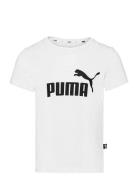 Ess Logo Tee G Sport T-shirts Short-sleeved White PUMA