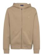 Ralph Lauren Kids Fleece Full-Zip Hoodie Beige