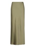 Vila Viellette Hw Long Skirt - Noos Khaki Green